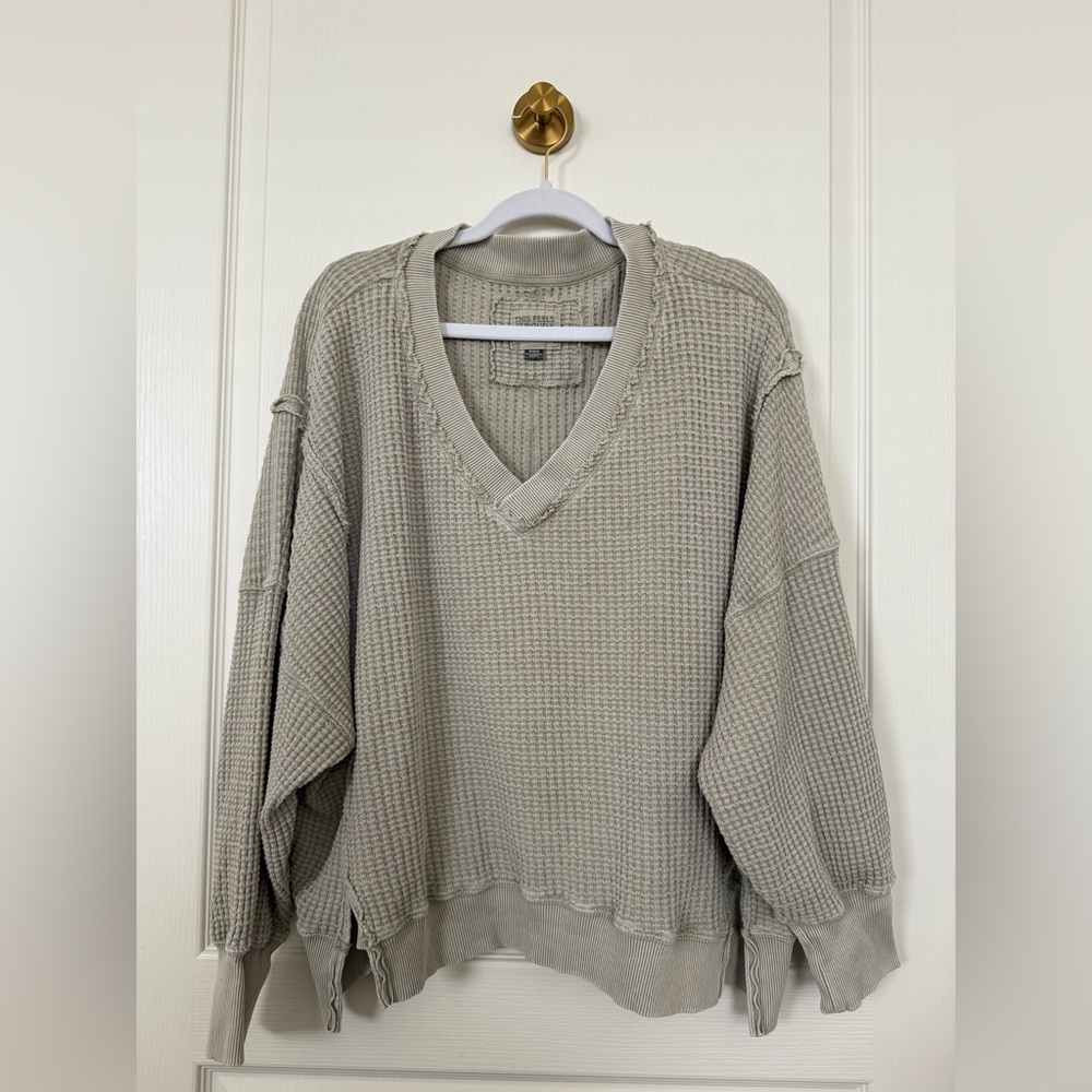 AERIE Waffle Knit Sweater
